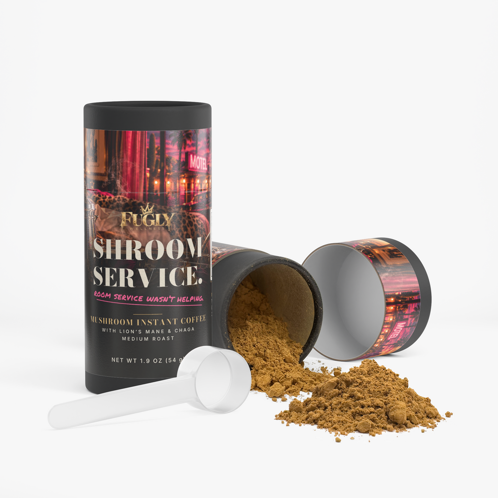 SHROOM SERVICE. Mushroom Fuse Instant Coffee (Medium Roast)