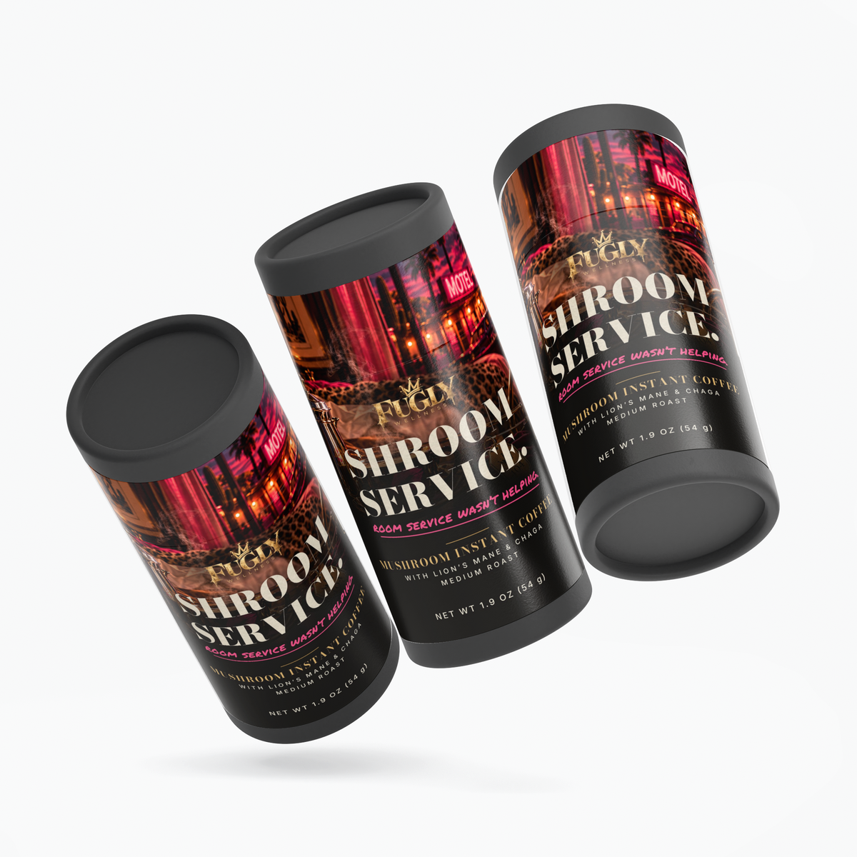 SHROOM SERVICE. Mushroom Fuse Instant Coffee (Medium Roast)