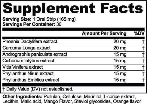 AFTER HOURS. Botanical Oral Strips