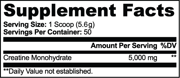 HEAVY SHIT. Creatine Monohydrate